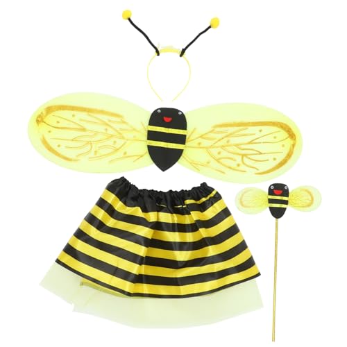 Sosoport 1 Satz Bienen-Cosplay-Zubehör Performance-Kostüm für Mädchen Bienenkostüm für Kleinkinder Bienen-Anzieh-Requisiten party dekoratives kostüm Partykostüm Stoff Yellow Sosoport 1 Satz Bienen-Cosplay-Zubehör Performance-Kostüm für Mädchen Bienenkostüm für Kleinkinder Bienen-Anzieh-Requisiten party dekoratives kostüm Partykostüm Stoff Yellow von Sosoport
