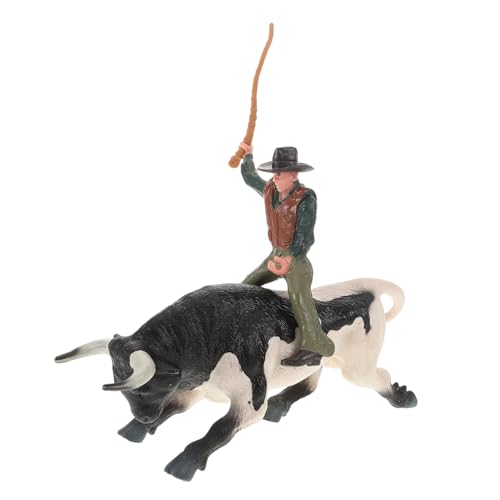 Sosoport 1 Satz Bullfighter - Spielzeugbulle Cowboy Figur Stier- Stier Bullenmodelle Bullen-Dekoration Stierskulptur Bullenschmuck Stierkämpfendes Kuhspielzeug Harz Sosoport 1 Satz Bullfighter - Spielzeugbulle Cowboy Figur Stier- Stier Bullenmodelle Bullen-Dekoration Stierskulptur Bullenschmuck Stierkämpfendes Kuhspielzeug Harz von Sosoport