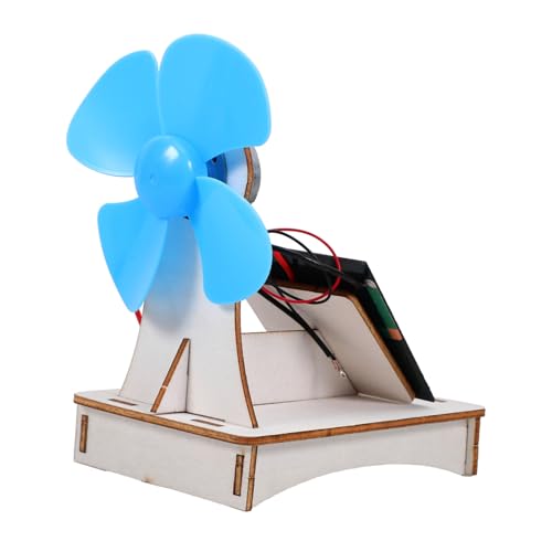 Sosoport 1 Satz DIY Solar Fan Experimentierkasten für Lernspielzeug für Wissenschaftsprojekte für Physik und Ingenieurausbildung Fördert Kreatives Lernen und Experimentieren mit Windenergie von Sosoport
