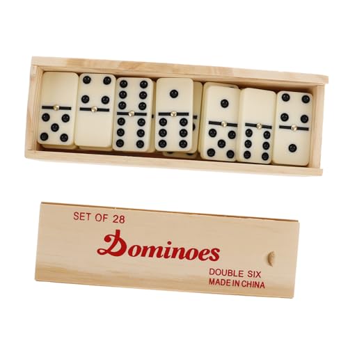 Sosoport 1 Satz Domino aus Holz für Teiliges Logischem und Mathematischen Fähigkeiten Kindersichere Stabile Bauweise für Sichere für Familien und Gesellschaftsspiele Sosoport 1 Satz Domino aus Holz für Teiliges Logischem und Mathematischen Fähigkeiten Kindersichere Stabile Bauweise für Sichere für Familien und Gesellschaftsspiele von Sosoport