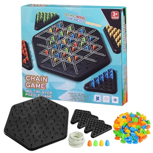 Sosoport 1 Satz Dreieckskettenschach Dreiecksschachspiel Kettendreieck-Schachspiel Farbe Familienspiele für und Erwachsene Strategie Tischspiele iq-Spiele Plastik Sosoport 1 Satz Dreieckskettenschach Dreiecksschachspiel Kettendreieck-Schachspiel Farbe Familienspiele für und Erwachsene Strategie Tischspiele iq-Spiele Plastik von Sosoport