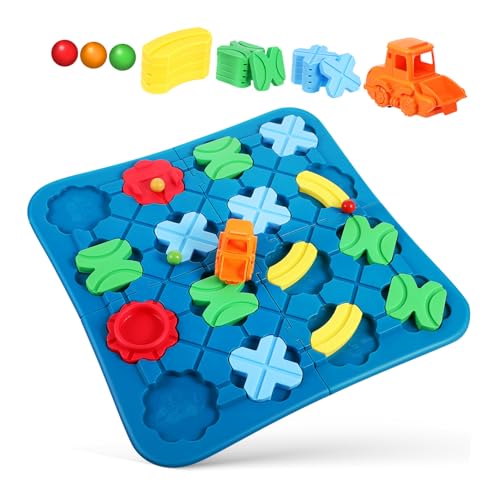 Sosoport 1 Satz Einstellbares Logikspielzeug für Lernspiel mit Maze Puzzle und Straßenbau für Kreative Spielaktivitäten Fördert Logisches und Kognitive Fähigkeiten Sosoport 1 Satz Einstellbares Logikspielzeug für Lernspiel mit Maze Puzzle und Straßenbau für Kreative Spielaktivitäten Fördert Logisches und Kognitive Fähigkeiten von Sosoport