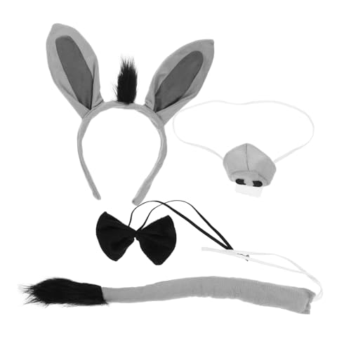 Sosoport Eselkostüm-set Mit Ohren-stirnband Fliege Und Nase Für Junge Mädchen Und Erwachsene Cartoon-tier-cosplay-zubehör Für Und Halloween-partys Sosoport Eselkostüm-set Mit Ohren-stirnband Fliege Und Nase Für Junge Mädchen Und Erwachsene Cartoon-tier-cosplay-zubehör Für Und Halloween-partys von Sosoport