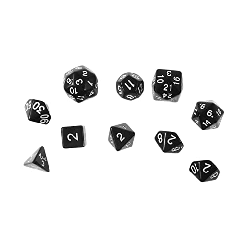 Sosoport 1 Satz Facettierte Würfel Digitale Würfel Brettspiele Facettenreiche Würfel Schwarz Sosoport 1 Satz Facettierte Würfel Digitale Würfel Brettspiele Facettenreiche Würfel Schwarz von Sosoport