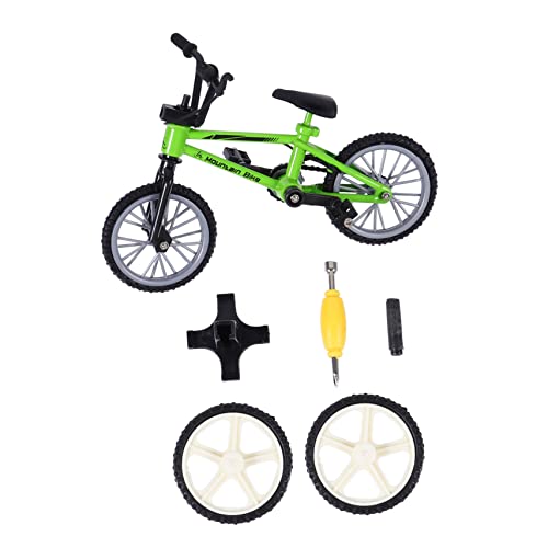 Sosoport 1 Satz Fingerrad Finger Fahrrad für kindergeschenke Kid Toys geschenketueten Desktop-Bike Finger-Mini-Fahrrad Simulationsfahrrad Mini-MTB Plastik Green von Sosoport