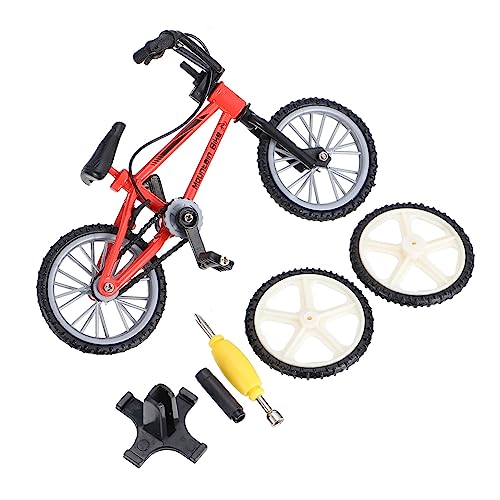 Sosoport 1 Satz Fingerrad für kinderspielzeug Finger Fahrrad Zubehör spielsachen für wohnraumdeko Mini -Fahrrad Mini-MTB Fingerfahrräder Desktop-Bike Plastik rot von Sosoport