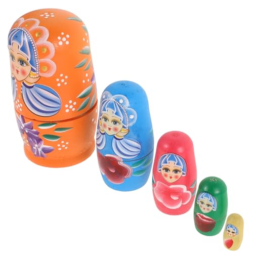 Sosoport 1 Satz Handbemalte Russische Nistpuppen Teiliges Holzset für Einzigartige Handwerkskunst Dekoration für Zuhause für Geburtstage und Feiertage Sosoport 1 Satz Handbemalte Russische Nistpuppen Teiliges Holzset für Einzigartige Handwerkskunst Dekoration für Zuhause für Geburtstage und Feiertage von Sosoport