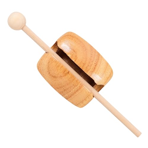 Sosoport 1 Satz Holz Musikinstrument für Traditionelles Buddhismus mit Holzblock für Einfache Musikanwendungen Junge und Musikalische Früherziehung Sosoport 1 Satz Holz Musikinstrument für Traditionelles Buddhismus mit Holzblock für Einfache Musikanwendungen Junge und Musikalische Früherziehung von Sosoport