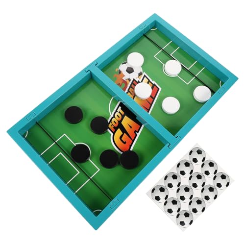 Sosoport 1 Satz Hüpfendes Schach Hockey-tischspiel Partybedarf Tisch-Desktop-Kampf Schnelles Sling-Puck-Spiel Brettspiele Schach Partyzubehör Sky-Blue P.s von Sosoport