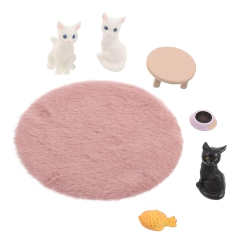 Sosoport 1 Satz Katzen-Set-Ornamente Katzenfiguren Miniaturkatzen Minikatzen süßes kleine Figuren Kawaii-Figuren Miniatur-Zeug winzige Dinge Miniatur-Zubehör Harz Sosoport 1 Satz Katzen-Set-Ornamente Katzenfiguren Miniaturkatzen Minikatzen süßes kleine Figuren Kawaii-Figuren Miniatur-Zeug winzige Dinge Miniatur-Zubehör Harz von Sosoport