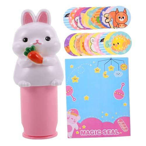 Sosoport 1 Satz Kinderstempel Cartoon-Siegelstempel Belohnungsmarken für Aufkleber Stempel Belohnungsstempel für Cartoon-Stempelspielzeug Robbenspielzeug für Plastik von Sosoport