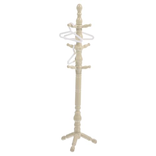 Sosoport 1 Satz Kleiderregal Ornamente Miniatur-aufhänger-Ornamente Puppe Miniaturen Wohnkultur Kleidung Winzig Kleine Kleiderbügel Kleiderständer Abs Zufällige Farbe von Sosoport