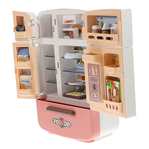 Sosoport 1 Satz Küchensimulation Kühlschrank klein Lebensmittel vorgeben küchenspielzeug für Kitchen Toys for Spielzeugkühlschrank Mini- -Essen Plastik von Sosoport