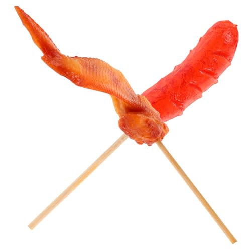 Sosoport 1 Satz Künstliches Grillspielzeug Teiliges Modell von Hähnchenflügeln für Realistische Küchendekoration und Fotografie Täuschend Echte Nachbildung für Requisiten Sosoport 1 Satz Künstliches Grillspielzeug Teiliges Modell von Hähnchenflügeln für Realistische Küchendekoration und Fotografie Täuschend Echte Nachbildung für Requisiten von Sosoport