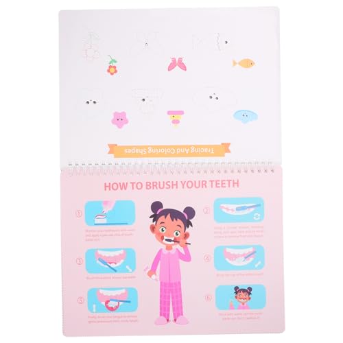 Sosoport 1 Satz Lernbuch für Kleinkinder Cartoon DIY Stickerbuch zur Kognitiven Entwicklung Beschäftigungsbuch für Wiederverwendbaren Aufklebern Vorschulaktivitäten und Kreative von Sosoport