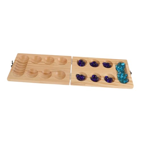 Sosoport 1 Satz Mancala Spielset aus Holz Faltbares Brettspiel mit Glassteinen Reise Marmor für Erwachsene Fördert und Familienspaß Sosoport 1 Satz Mancala Spielset aus Holz Faltbares Brettspiel mit Glassteinen Reise Marmor für Erwachsene Fördert und Familienspaß von Sosoport