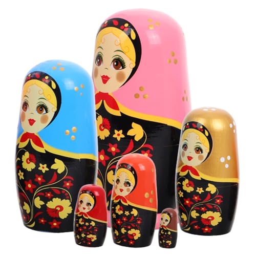 Sosoport 1 Satz Matroschka- Matroschka-Puppen Matryoshka -Puppe Russische Nistpuppen Nistspielzeug Nistpuppen Aus Holz Nistpuppen Für Puppen Stapeln Hölzern Sosoport 1 Satz Matroschka- Matroschka-Puppen Matryoshka -Puppe Russische Nistpuppen Nistspielzeug Nistpuppen Aus Holz Nistpuppen Für Puppen Stapeln Hölzern von Sosoport