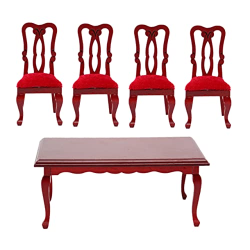 Sosoport 1 Satz Mini Essstuhltisch Set Mini-Tisch klein Mini Möbel Mini-Stuhl Mini- Bausatz kindergeburtstags mitgebsel holzspielsachen Miniatur-Haustischstühle Miniaturhauszubehör rot Sosoport 1 Satz Mini Essstuhltisch Set Mini-Tisch klein Mini Möbel Mini-Stuhl Mini- Bausatz kindergeburtstags mitgebsel holzspielsachen Miniatur-Haustischstühle Miniaturhauszubehör rot von Sosoport