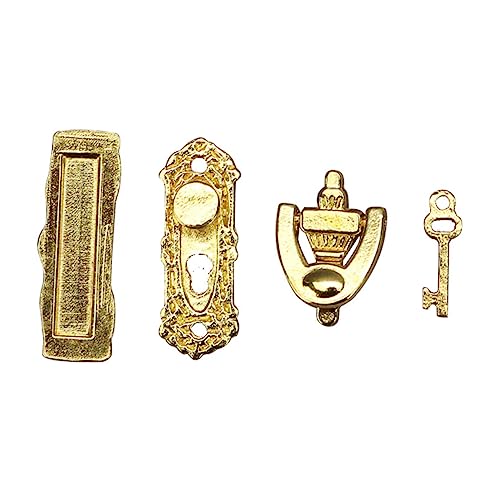 Sosoport 1 Satz Mini Möbeldekoration Tür Innendekoration Mini Zugring Ornament Puppenhaus Zugring Mini Hardware Handwerk Mini Zugring Puppenhaus Schloss Metall Sosoport 1 Satz Mini Möbeldekoration Tür Innendekoration Mini Zugring Ornament Puppenhaus Zugring Mini Hardware Handwerk Mini Zugring Puppenhaus Schloss Metall von Sosoport
