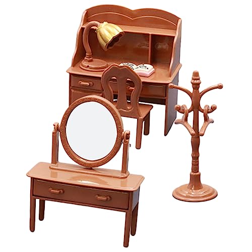 Sosoport 1 Satz Mini -Schminktischmodell Zubehör Schreibtisch Möbel Kinderspielzeug Miniaturszene Mini - Mini- winziges Plastik Brown Sosoport 1 Satz Mini -Schminktischmodell Zubehör Schreibtisch Möbel Kinderspielzeug Miniaturszene Mini - Mini- winziges Plastik Brown von Sosoport