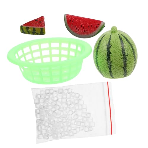 Sosoport 1 Satz Mini Wassermelone Modell Künstliche Früchte Zur Lebensechten Dekoration Modell Künstliche Früchte Kunstobst Aus Der Küche Wassermelonen-babyparty-Dekorationen Harz von Sosoport