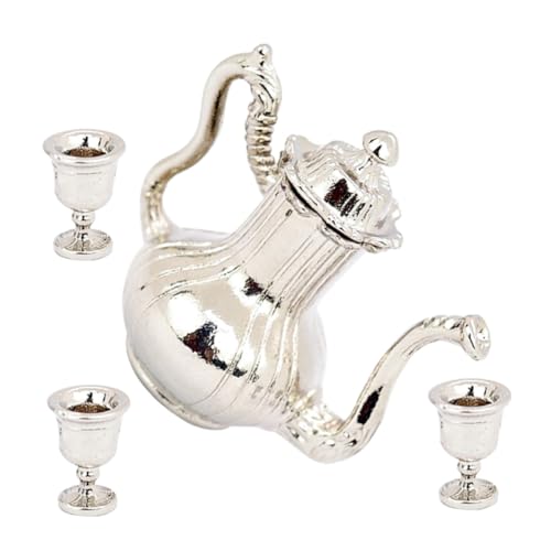 Sosoport 1 Satz Miniatur- Miniaturen Zubehör realistisch teekessel Retro puppenstubenmöbel Dollhouse Accessories Rollenspielset Küche Rollenspiel Legierung Silver Sosoport 1 Satz Miniatur- Miniaturen Zubehör realistisch teekessel Retro puppenstubenmöbel Dollhouse Accessories Rollenspielset Küche Rollenspiel Legierung Silver von Sosoport