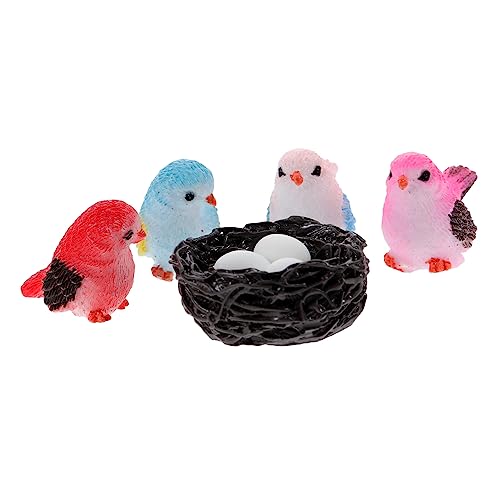 Sosoport Kleiner Harz Vögel Figuren Satz Vogeldesign für Gartendekor Künstliche Miniatur Tiere Farbenfrohe Vogelornamente für Bonsai und Mikrolandschaften Sosoport Kleiner Harz Vögel Figuren Satz Vogeldesign für Gartendekor Künstliche Miniatur Tiere Farbenfrohe Vogelornamente für Bonsai und Mikrolandschaften von Sosoport