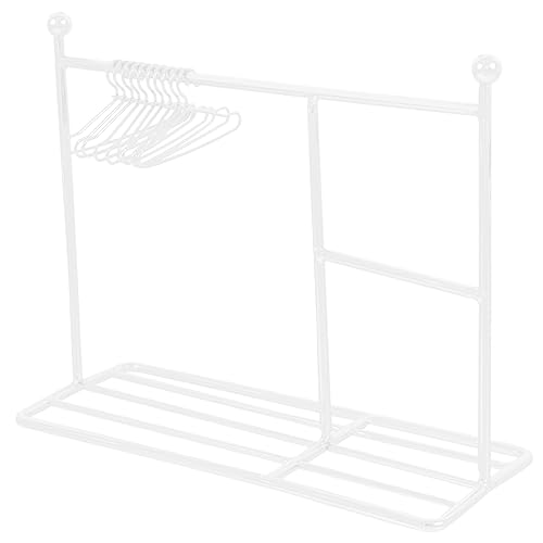 Sosoport 1 Satz Miniatur für klein kleiden Girly Mini-Kleiderdisplays Mini-Kleiderbügel dekorativer Mini-Hauskleiderbügel Puppenhaus-Aufhänger Mini- - Eisen Weiß Sosoport 1 Satz Miniatur für klein kleiden Girly Mini-Kleiderdisplays Mini-Kleiderbügel dekorativer Mini-Hauskleiderbügel Puppenhaus-Aufhänger Mini- - Eisen Weiß von Sosoport