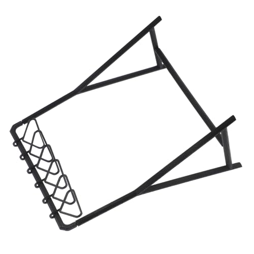 Sosoport 1 Satz Miniaturer Puppenhaus Kleiderständer mit Kleiderbügeln Zubehör für DIY Puppenhausmöbel Elegante und Detaillierte Aufbewahrungslösung für Puppenkleidung von Sosoport