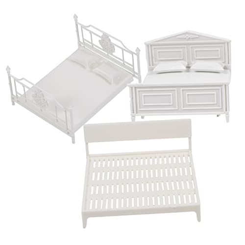 Sosoport 1 Satz Modell Bett Bettmodell Mini-Schlafzimmermöbel Desktop-Mini-Möbel Mini-Simulationsmöbel Miniatur-Puppenstubenbett Mini- -Kit Miniatur-Möbelbett Abs Weiß Sosoport 1 Satz Modell Bett Bettmodell Mini-Schlafzimmermöbel Desktop-Mini-Möbel Mini-Simulationsmöbel Miniatur-Puppenstubenbett Mini- -Kit Miniatur-Möbelbett Abs Weiß von Sosoport