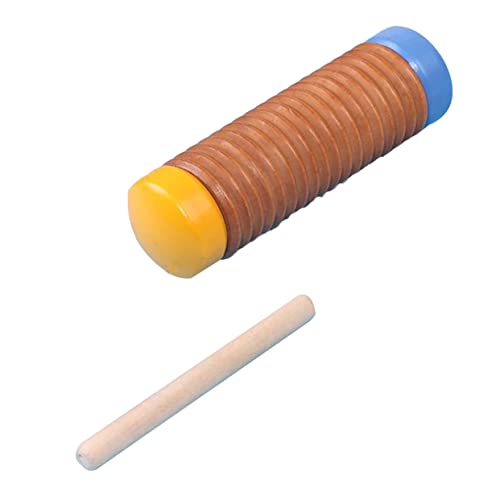 Sosoport 1 Satz Orff-Instrument Musikalisches Regen-Sound-Instrument Percussion-musikspielzeug Regentrommel Freizeitspielzeug Schlaginstrument Pädagogisches Holz von Sosoport