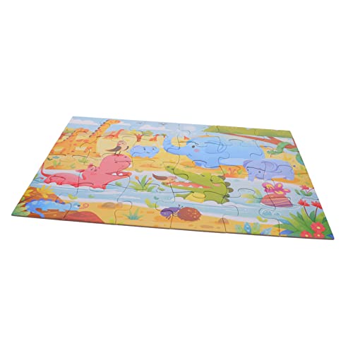Sosoport 1 Satz Papierpuzzle für Kleinkinder Tierpuzzle für Vorschulkinder Pädagogisches für Jährige Fördert Motorische Fähigkeiten und Kreatives von Sosoport