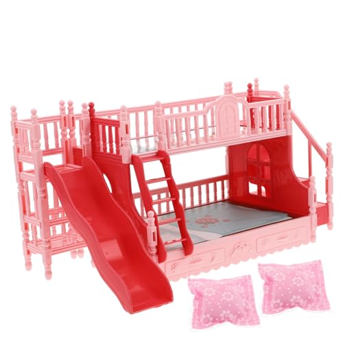 Sosoport 1 Satz Puppenhaus Doppelbett Set für Puppen Schlafzimmermöbel mit Kissen Elegante Dekoration für Kreatives Rollenspiel und Fantasievolles Hochwertiges für Kinderzimmer Sosoport 1 Satz Puppenhaus Doppelbett Set für Puppen Schlafzimmermöbel mit Kissen Elegante Dekoration für Kreatives Rollenspiel und Fantasievolles Hochwertiges für Kinderzimmer von Sosoport