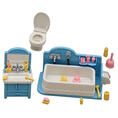 Sosoport 1 Satz Puppenhaus Waschbecken Miniaturhausmöbel Mini-hausverzierung Mini-badewanne Mini- Mikrolandschaft Mikroszenen-Ornamente Miniatur-zubehör Mini-Modell Plastik von Sosoport