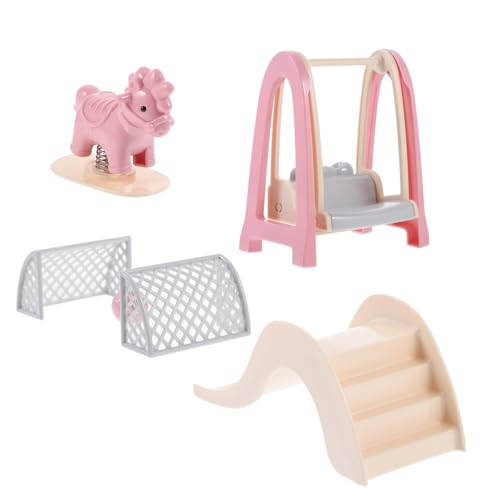 Sosoport 1 Satz Puppenhausdekoration für kinderspielzeug spielsachen für schiebe Swish Zubehör für Puppenhäuser Mini- -Schaukelstuhl Mini-Puppenhaus- Plastik von Sosoport