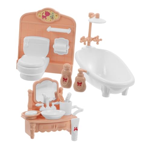 Sosoport 1 Satz Puppenhausmöbel Miniatur-Puppenhauszubehör Miniatur-Badzubehörset Puppenstubenmöbel Modell Puppenstubentisch Puppenhaus-Badezimmer-Requisiten Plastik Sosoport 1 Satz Puppenhausmöbel Miniatur-Puppenhauszubehör Miniatur-Badzubehörset Puppenstubenmöbel Modell Puppenstubentisch Puppenhaus-Badezimmer-Requisiten Plastik von Sosoport