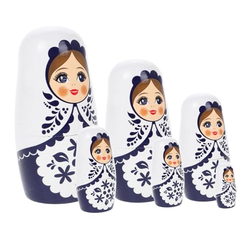 Sosoport 1 Satz Russische Puppen für Handgemachte Dekorative Nistpuppen im Süßen Design für Kreative Bastelprojekte und Sosoport 1 Satz Russische Puppen für Handgemachte Dekorative Nistpuppen im Süßen Design für Kreative Bastelprojekte und von Sosoport