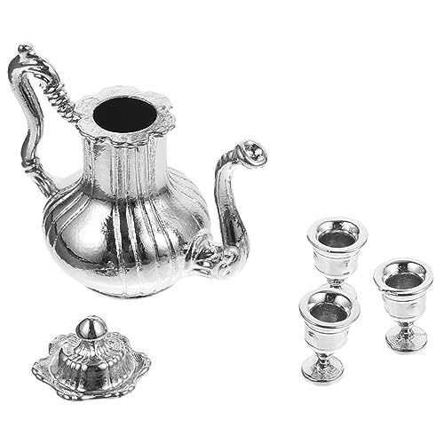 Sosoport 1 Satz Satz Mini- wohnaccessoires sammlerstücke Tee kocher Tee Geschirr Set Tee wasserkocher Toy Mini-Tassen Miniaturutensilien Miniatur-Dinge küche spielset Metall Silver Sosoport 1 Satz Satz Mini- wohnaccessoires sammlerstücke Tee kocher Tee Geschirr Set Tee wasserkocher Toy Mini-Tassen Miniaturutensilien Miniatur-Dinge küche spielset Metall Silver von Sosoport