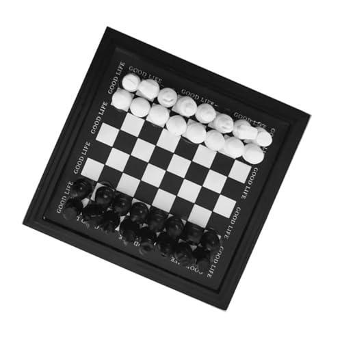 Sosoport 1 Satz Satz Miniatur-schachbrettmodell Schachspiel Mini-Schachbrett Magnet Schachbrett Dame-brettspiel Für Legierung von Sosoport
