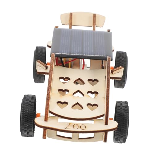Sosoport 1 Satz Solarauto -Modell Puzzlematte Wissenschaftsset Für Solarmotor-Sets Für Projektset Zum Sonnensystem Für Science-kit Für Hölzern von Sosoport