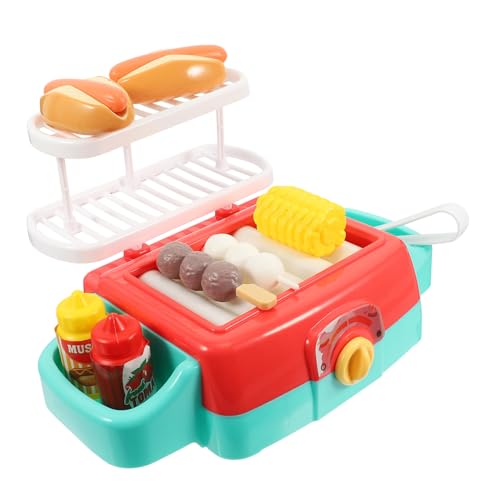 Sosoport 1 Satz Spielhaus Obstmaschine Mini-Grill Kleiner Grill Für Kleines Grill-spielset Grillspielset Für Mini-Spender Kinderspielzeug Abs Umweltfreundlicher Kunststoff von Sosoport