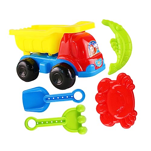 Sosoport 1 Satz Strandspielzeugauto Set tragbares Sandspielzeug Werkzeuge zum Sandabbau Sandspielzeug für Kinderspielzeug interessantes Sandspielzeug Plastik Colorful von Sosoport