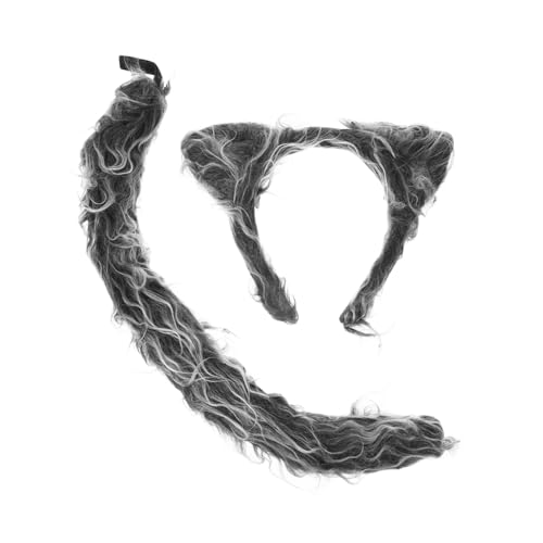 Sosoport 1 Satz Wolf Cosplay Kostümset für Teiliges mit Haarband für Halloween Karneval Rollenspiele Tierkostüm Accessoires für Unvergessliche Fotos Sosoport 1 Satz Wolf Cosplay Kostümset für Teiliges mit Haarband für Halloween Karneval Rollenspiele Tierkostüm Accessoires für Unvergessliche Fotos von Sosoport