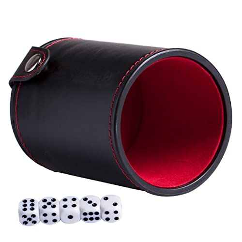 Sosoport 1 Satz Würfelbecher-Set Doppelt Du Würfelbecher Mit Deckel Würfelhalter Tasse Aufbewahrungsbecher Spiel Werkzeug Aufbewahrungsbehälter Für Club-Entertainment-Tools Pu von Sosoport