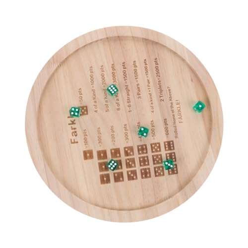 Sosoport 1 Satz Würfeltabletts Aus Holz Für Familien Würfeltabletts Zum Rollen Von Familien Und Kinderwürfeln Queues Brettspiele Braune Party Brettspieltabletts Brettspiel Token von Sosoport