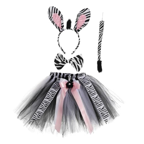 Sosoport 1 Satz Zebra Kostüm für Tutu Rock Zebra Haarreif und Fliege Realistisches Tierkostüm für Halloween Karneval und Rollenspiele aus Bequemen Gefertigt Sosoport 1 Satz Zebra Kostüm für Tutu Rock Zebra Haarreif und Fliege Realistisches Tierkostüm für Halloween Karneval und Rollenspiele aus Bequemen Gefertigt von Sosoport