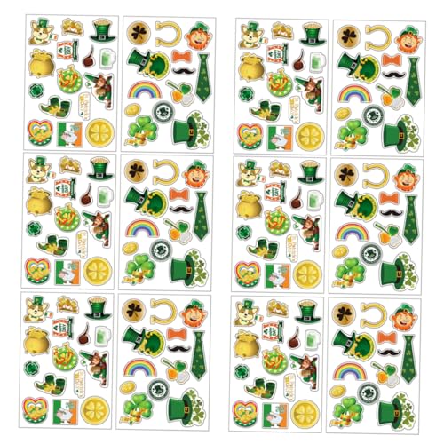 Sosoport 1 Set 40 Stück Weihnachtsmann Geschenkaufkleber Aufkleber Urlaubsaufkleber Verschiedene Aufkleber Gesichtsaufkleber Aufkleber Für Gesicht Papier Grün von Sosoport