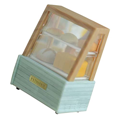 Sosoport 1 Set Brotschrank Lebensmittelregal Mini Küchendekor Brotschrank Modell Mini Brotvitrine Puppenhaus Miniaturschrank Schauschrank Kleine Vitrine Kunststoff von Sosoport