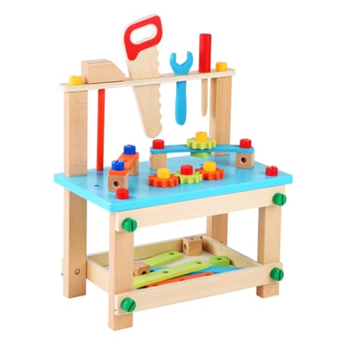 Sosoport 1 Set Demontagewerkzeug Stuhl Puzzles Bausteine ​​ Puzzles Demontagewerkzeug Stuhl Lustiges Kinderspielzeug Interessantes Werkzeug Stuhl Holz von Sosoport