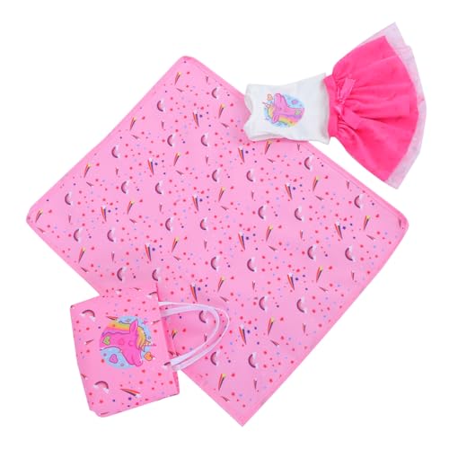 Sosoport 1 Set Doll Dress-up-Requisite-Set Für Mädchen Mit Babypuppenkleidung Im Freien Im Freien Und Tasche Für 18-Zoll-Puppen von Sosoport